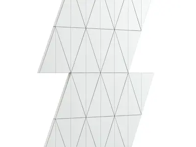 Metal Triangle Tiles 3D model