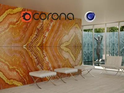 Mies van der Rohe Barcelona Pavilion 3D  Model  Low-poly 3D model