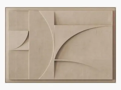 Extra Large Relief Artwork 3D model