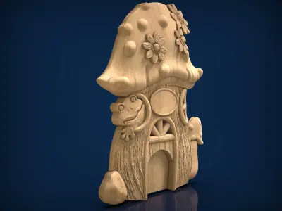 Carved panel painting STL 3D model 28