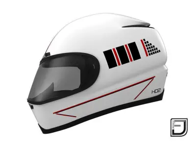 White Helmet 3D model