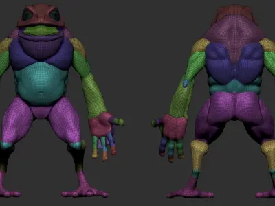 Basemesh Toad 3D model