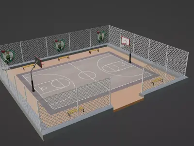 Basketball Stadium - Toronto Raptors Low-poly 3D model
