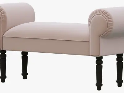 HPDECOR Keep Calm ottoman 3D model