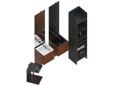 SALVATORI ADDA Square washbasin 3D model