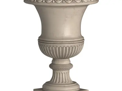 Classical vase for decorating the facade Flowerpot 3D model