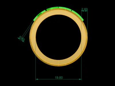JAMES MEN RING  3D print model