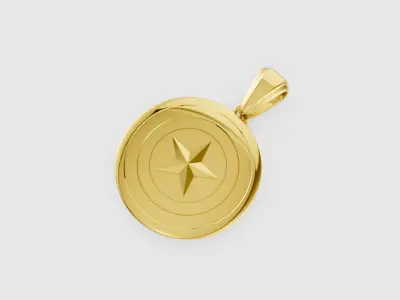 Star pendant 3D print model