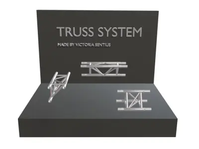 Truss system 3D model