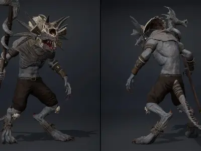 Mist Mage Arm1 Low-poly 3D model