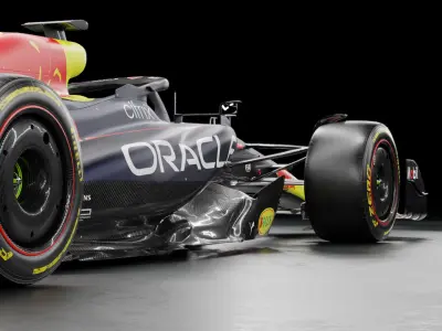 f1 2022 Red Bull RB18 Low-poly 3D model