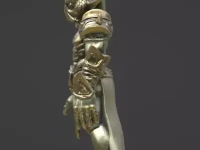 Demon Warrior  Stylized Fantasy Creature 3D Model 3D model