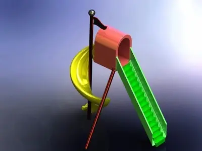 Tornado Slide Free 3D model