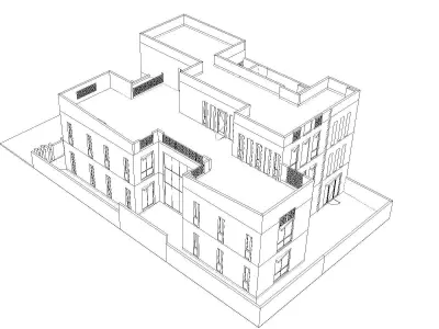 Luxury House Concept 3D model