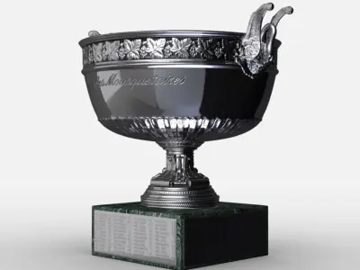 Roland Garros Mens Trophy 3D model