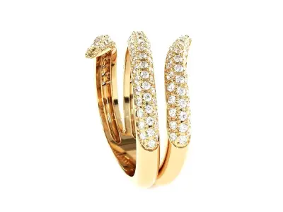 Fancy ring 3D print model get