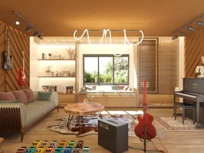 Music Studio  3dsmax  3D model