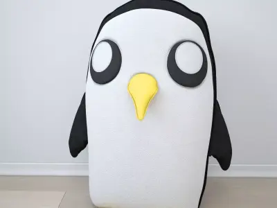 Gunter penguin cushion 3D model