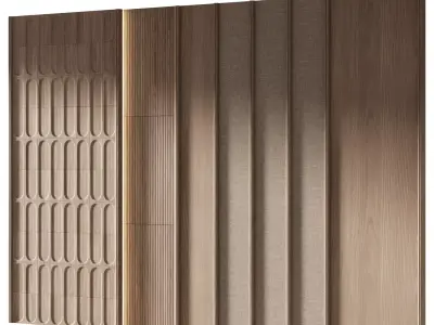 Decorative V64 Wall Panels 3D model
