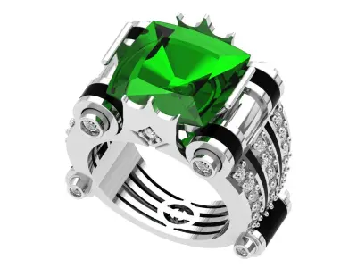Stone Ring For Men 3D print model purchase