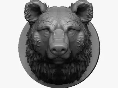 Bear Head 3D print model