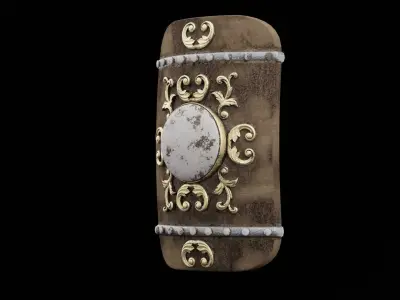 Ancient War Shield  Low-poly 3D model
