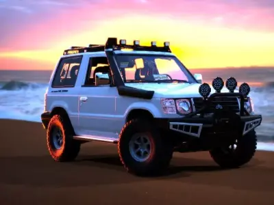 MITSUBISHI MONTERO DAKAR 2008 3D model