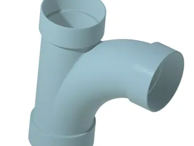 PVC Plumbing Long Sweep Y 3D print model
