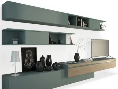 Contemporary TV Furniture 01 3D model