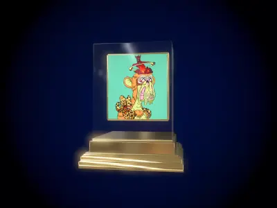  Mutant Ape 14 Gold Club Low-poly 3D model