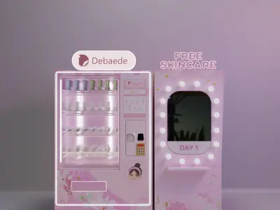 Vending Machine Low-poly 3D model