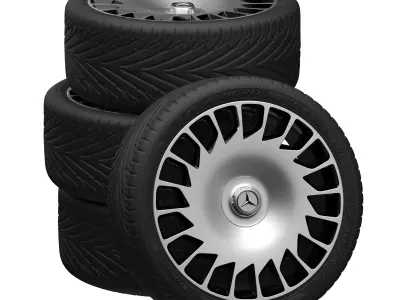 Mercedes Benz Maybach wheels 3D model