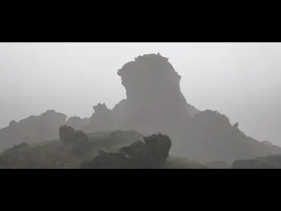 Foggy Norway Low-poly 3D model