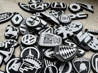 All Car Brands Keychains 3D print model