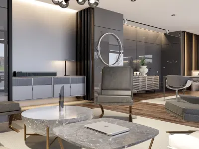 Modern living - D1 3D model