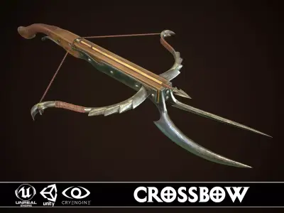 Crossbow Low-poly 3D model