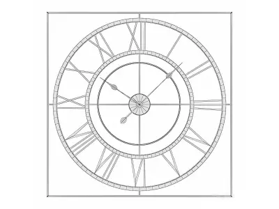 Balliol Wall Clock GZ-C1003 Low-poly 3D model