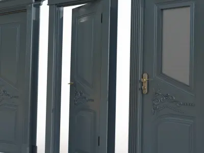 Doors interior 01 3D model