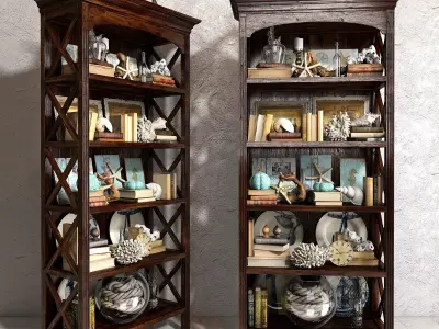 Sea decorative set 01 3D model