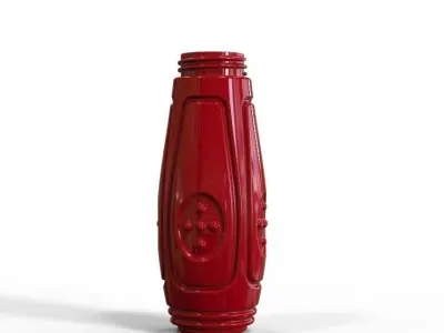 Sauce Bottle With Chang-able Nozzle  3D print model