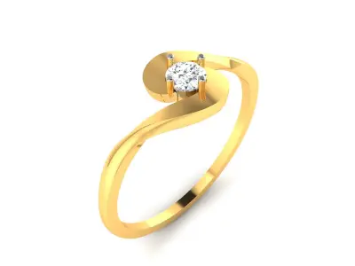 Women Engagement Ring 3dm STL FBX OBJ Render 3D print model buy
