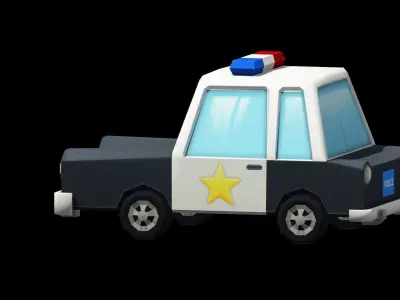 Police Car 3D print model