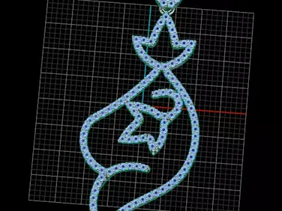 free jewelry pendant  Free 3D print model get