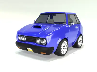 Cartoon Car 3D model purchase