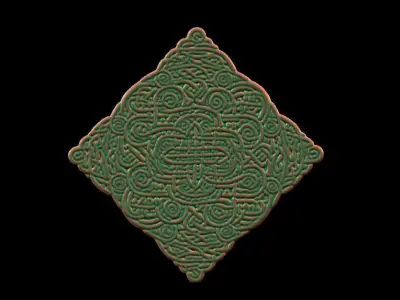 Celtic Knot Coaster 3D print model