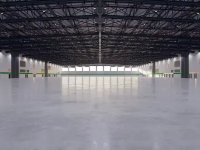 Exhibition Hall Interior 7 Low-poly 3D model