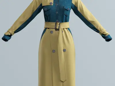 Raincoat model 3D model