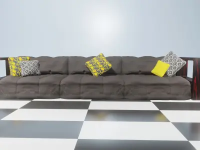 Modern Couch Free 3D model