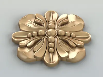 Round rosette 026 3D model