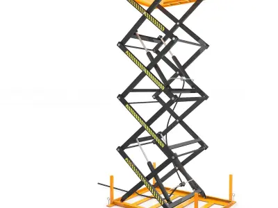 Load Lifting Platform Scissors Lift 3D model